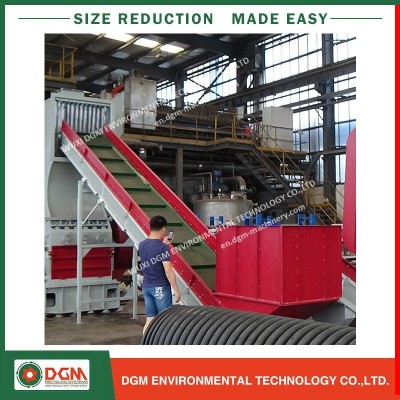 Low Power Consumption Pipe Shredding Machine to Recycle Tube